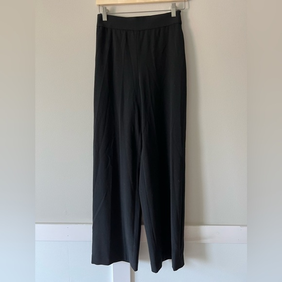 NWT Dialogue QVC Black Wide Leg Dress Pants | Size 4 - Picture 1 of 5